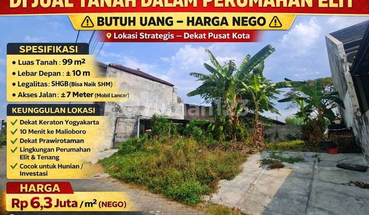 Dijual Tanah Dalam Perumahan Elit - Dekat Pusat Kota