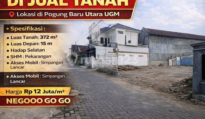 Dijual Tanah Pekarangan Strategis - Pogung Baru Utara Ugm
