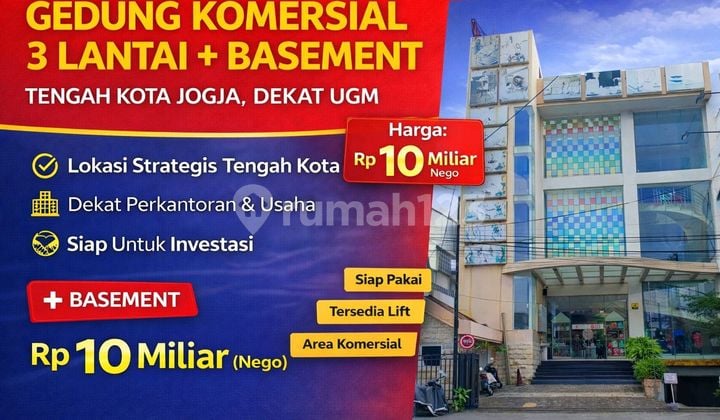Aset Komersial Premium Tengah Kota Jogja - Siap Pakai, Dekat Ugm
