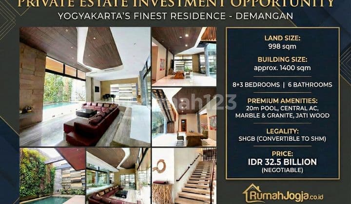 Ultra-Rare Prime Residential Asset
Central Yogyakarta - Demangan District