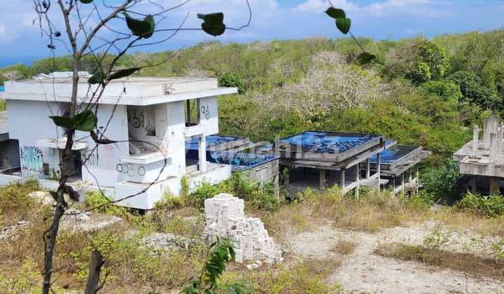 Dijual atau Disewakan Tanah Bonus Villa Mangkrak Ocean View Balangan