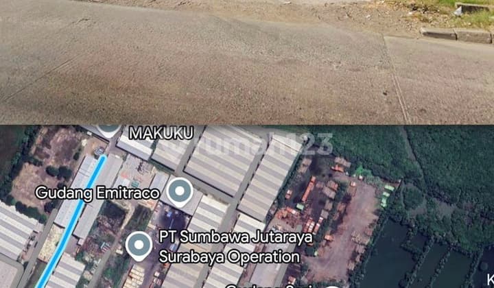 Bangunan Industri Murah Harga Tanah Raya Tambak Langon Dekat Margomulyo