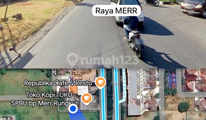Disewakan Tanah Murah Raya MERR Cocok Restoran Dekat Kertajaya Pusat Kota