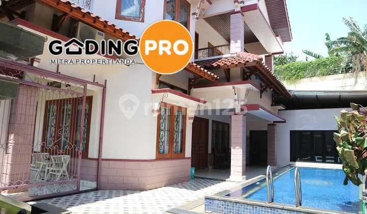 For Sale Luxury House with Swimming Pool in Pesona Khayangan Depok