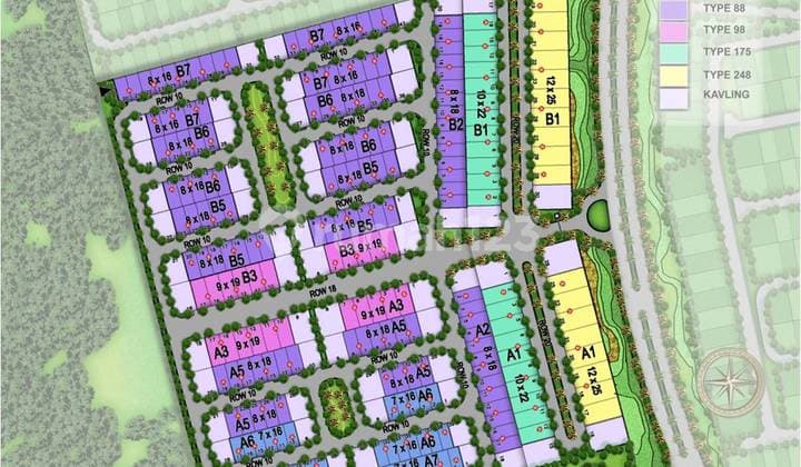 Kav Hook Bagus 13X16 Nittaya Avani Dkt Sts KRL dan Pasar Modern R