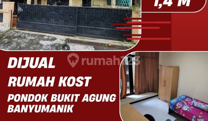 Dijual Rumah Kost Pondok Bukit Agung, Banyumanik, Semarang