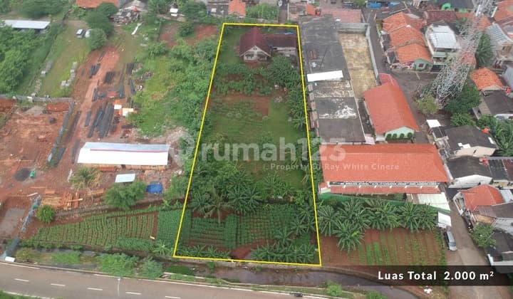 Tanah 2000 M2 Pinggir Tol Desari di Krukut Limo