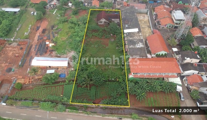 Tanah 2000 M2 Pinggir Tol Desari di Krukut Limo