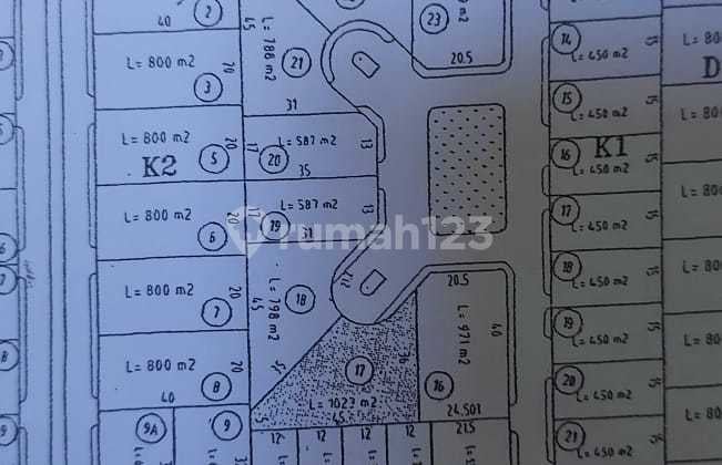 Kavling Selat Golf CItraland Surabaya Siap Bangun Depan Taman
