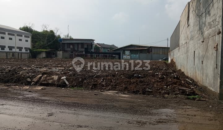 Dijual Lahan Hadap Jalan Raya Masuk Kontainer Luas 1600m2 di Komplek Pergudangan Kavling Dpr Cipondoh Tangerang Banten