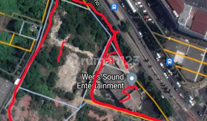 Jual tanah pinggir jalan raya sebrang permata hijau di bawah NJOP