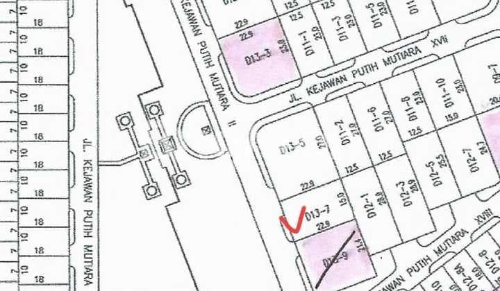 Tanah Kavling Pakuwon City Depan Taman