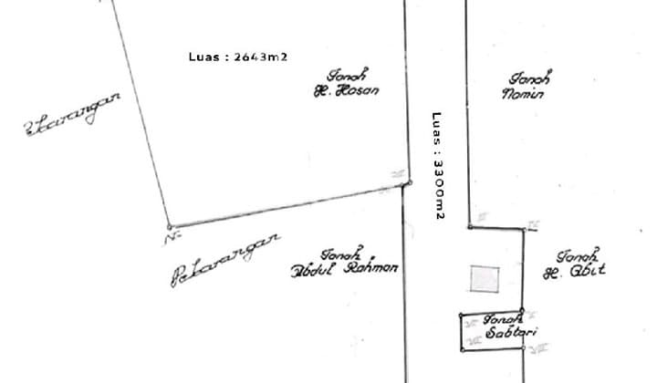 Tanah Komersial Luas 6093 Di Sawangan Raya Depok