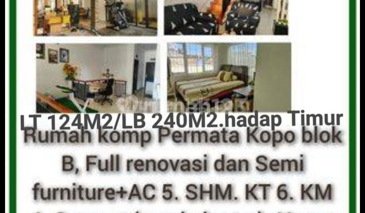 Rumah baru renovasi komp Permata Kopo cluster blok B Bandung.