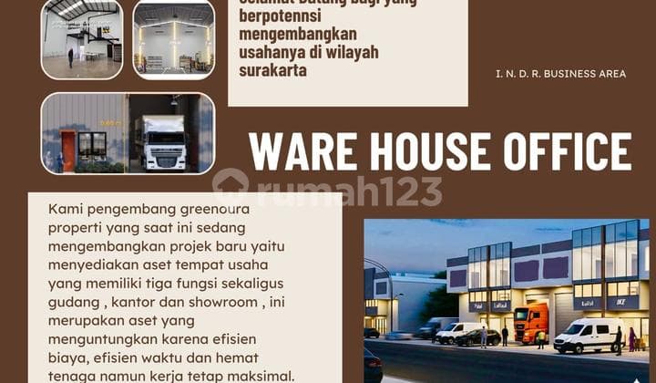 Gudang Di Kartasura 339.0 M² Shm Dekat Bandara Dan Exit Tol