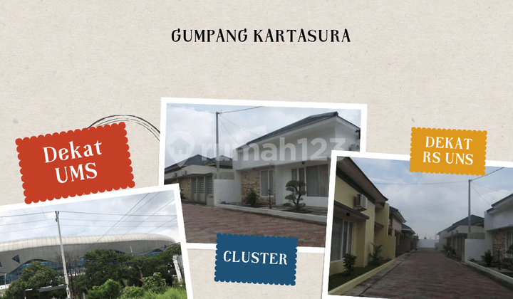 Dekat Akses Tol, Rumah, 1 Lantai, SHM, Dekat Akses Bus Kota, Bebas Banjir, Lingkungan Nyaman Dekat Rs Uns dan Kampus Ums