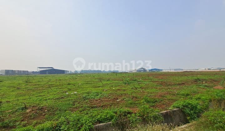 Tanah Lahan Industri 5000M2 Dalam Kawasan Aman di Legok Tangerang Bentuk Bagus Hadap Selatan.
