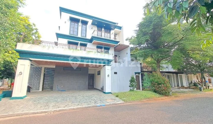 Rumah Nya Baru 3 Lantai Posisi Hoek Tanah Luas 6m-An Di Bsd Icon Dkt Aeon Mall