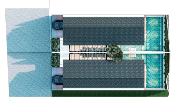 Splendid Two bedroom Villa With Elegant Architecture In Peaceful Cemagi 2389 a