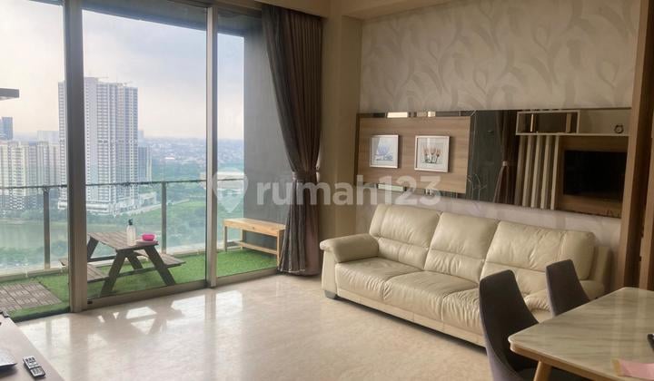 Dijual Murah Apartemen Mewah 2 BR Saumata Alam Sutera Tangerang Furnish Bagus Siap Huni Can