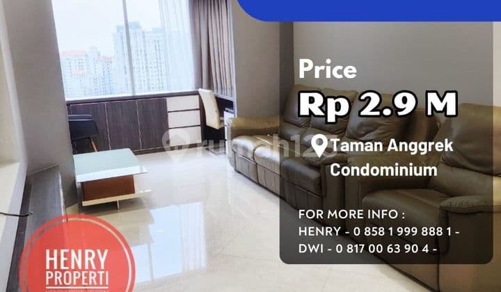 Taman Anggrek Condo 3+1 BR Special Unit Full Renov+furnish