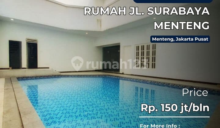 Rumah Jl. Surabaya Menteng, Bisa Untuk Komersil