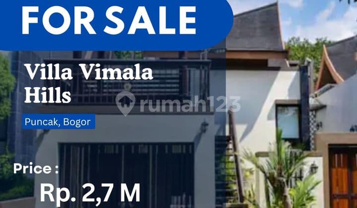 Below Developer Price Sold Villa Vimala Hills Puncak
