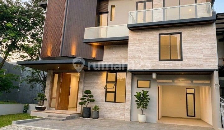 Brand New House in BSD City 3 Floors at Corner of Park