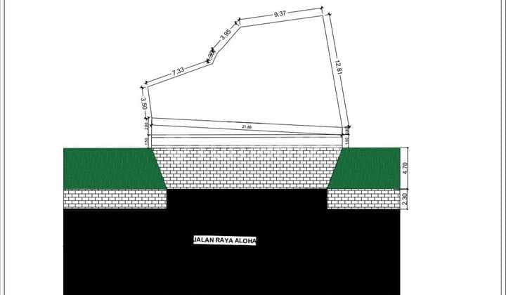 Jual Tanah Nol Jalan Raya Aloha Sidoarjo Dekat Bandara Juanda