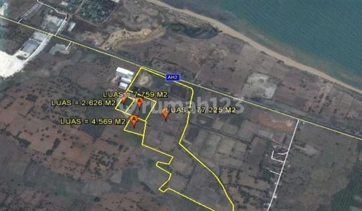 Jual Tanah Nol Jalan Raya Kragan Rembang Bancar Tuban Dekat Pelabuhan