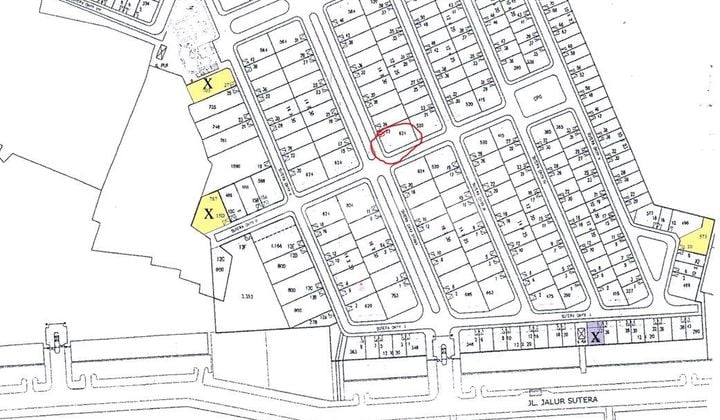 Tanah Hoek di Boulevard Sutera Onyx Alam Sutera