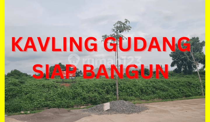 Kavling Gudang Workshop Siap Bangun Lokasi Di Kawasan Pergudangan