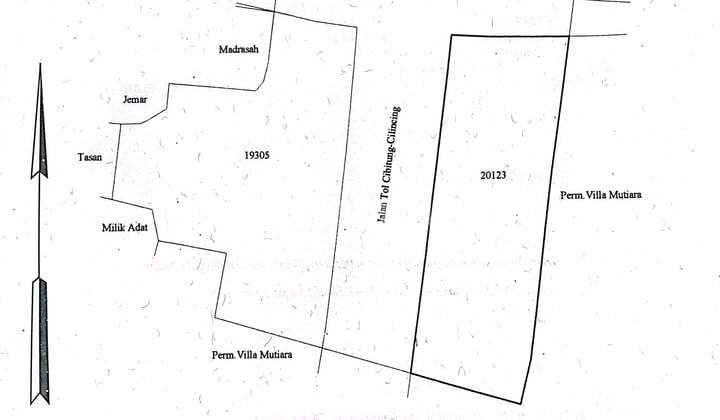 Tanah Datar Matang Zona Kuning Siap Bangun Bebas Banjir Cibitung