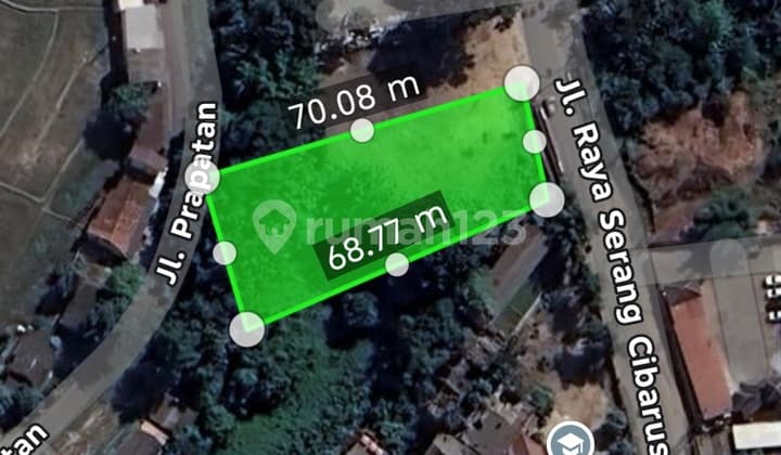 Kavling Komersil Pinggir Jalan Raya Cikarang Serang Cibarusah Siap Pakai Sudah Rata