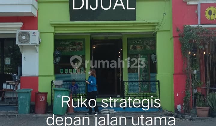 Ruko murah sertifikat di jalan utama Thamrin Sentul city bogor
