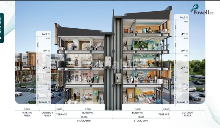 Powell Studio Loft ditujukkan untuk Bisnis Ekonomi Kreatif di BSD