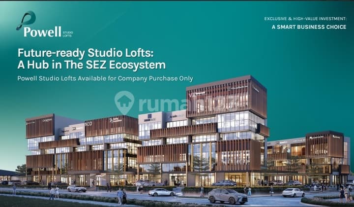Powell Studio Loft Ruko Premium di Kawasan Ekonomi Khusus BSD