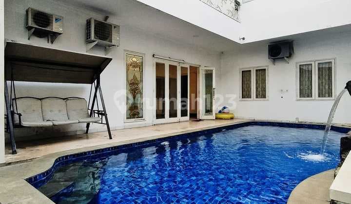 DD171 Rumah Mewah Furnished Private Pool Pondok Kelapa Jakarta Timur