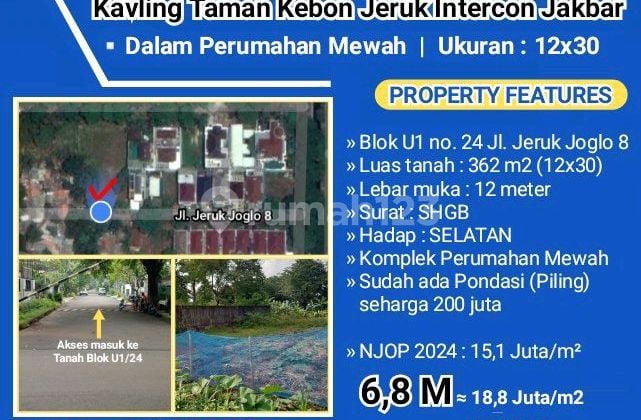 Kavling Murah Taman Kebon Jeruk Intercon U1 No. 24 Jeruk Joglo 8