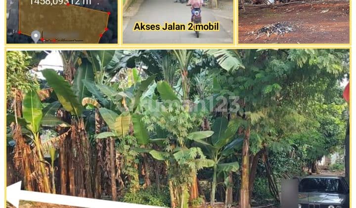 Bisa Termin. Tanah 1458m2 Kranggan Cibubur Jtsampurna Jalan 2 Mbl