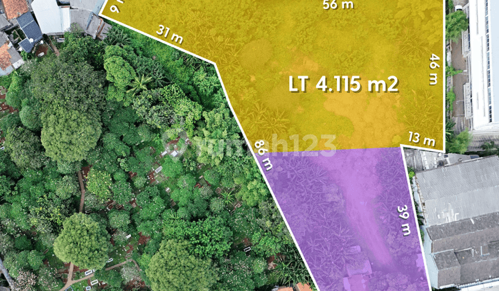 Dijual Tanah Komersial di Area Wijaya Kebayoran Baru
