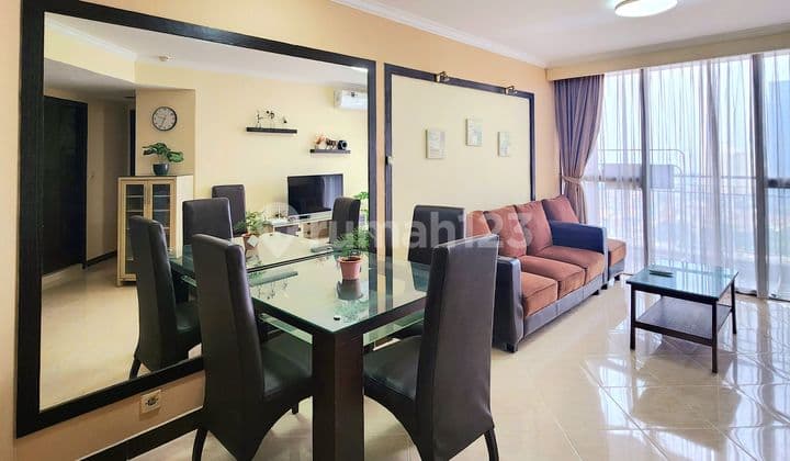 Dijual Cepat Apartemen Taman Rasuna 3 Kamar Tidur Sudah Renovasi Furnished