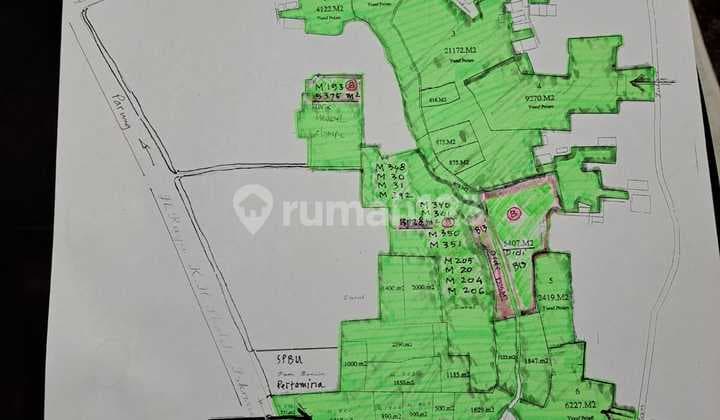 Tanah SHM 9.2 m2 Bogor Barat, Bogor Jl Soleh Iskandar lebar 53m2 akses jalan besar 3,5jt/m2