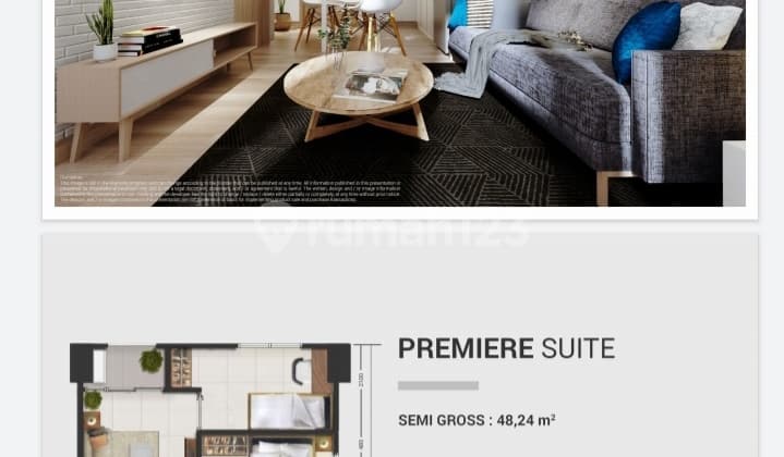 Unit 2BR LRT Tebet Apartment - Orchid Tower - Favorite View Tebet City