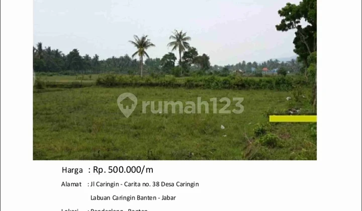 A 50,250mm² plot in Carita, Banten, West Java A 50,250mm² plot in Carita, Banten, West Java