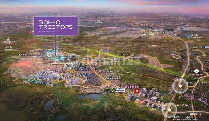 New Perdana Launching Ruko Soho Tree Tops Lokasi Paling Premium Dekat Lippo Karawaci
