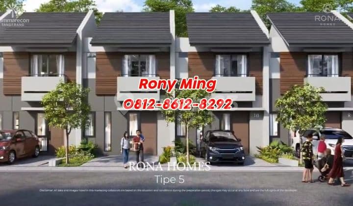 NEW LAUNCHING Summarecon Tangerang – Cluster RONA HOMES dengan Clubhouse & Swimming Pool