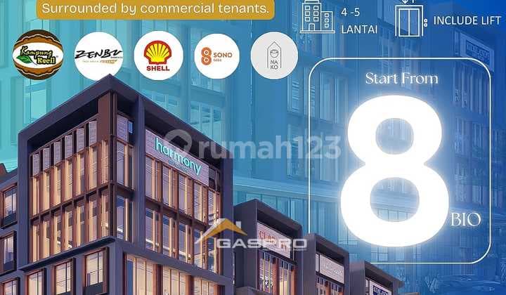 New Graha 3 Lantai City Gate 6X18 di Summarecon Gading Serpong - Commercial Elite Segera Siap Operasi