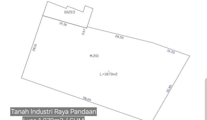 Tanah Industri Nol Jalan Raya Gempol Pandaan Murah, Shm Nego
