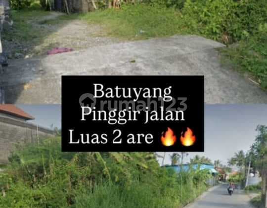 Tanah Murah Pinggir Jalan Besar Di Batubulan Cocok Bisnis
